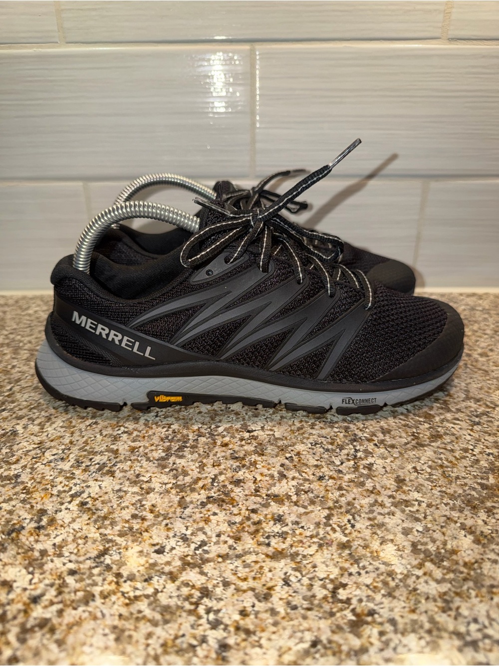 Merrell Men's Black and Gray Trail Sneakers